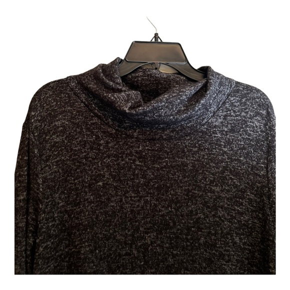 BOBEAU COZY TURTLENECK DRESS in heather gray - Picture 7 of 12